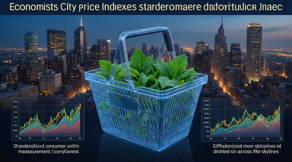 Цены и потребительская корзина: мониторинг стоимости продуктов и услуг по городам области - иллюстрация